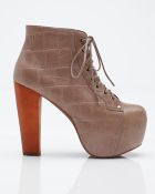Jeffrey Campbell Lita in Croc - Lyst