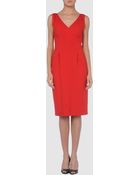 Diane von Furstenberg Short V-Neckline Dress - Lyst