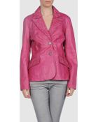 Siosi Per Carlos Ibañez Leather Outerwear - Lyst