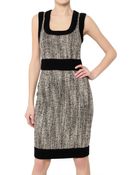 D&G Tweed and Stretch Wool Cloth Dress - Lyst