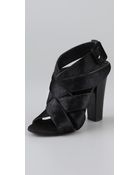 Giuseppe Zanotti Crisscross Haircalf Sandals - Lyst