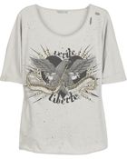 Sass & Bide Verite Et Liberte Embellished Cotton T-shirt - Lyst