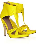 Sigerson Morrison Woven Leather Platform Sandals - Lyst