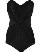 Zimmermann Orchid Twist Bandeeau Swimsuit - Lyst