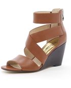 Michael Kors Michael Jenna Wedge Sandal - Lyst
