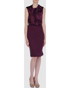Lanvin Short Dress - Lyst