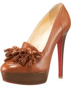 Christian Louboutin Agence 140 Tasseled Leather Pumps - Lyst