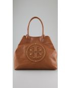 Tory Burch Stacked Logo Summer Tote - Lyst
