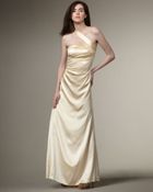 Halston Heritage Cross-shoulder Gown - Lyst