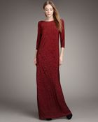 Tibi Three-quarter Sleeve Maxi Dress - Lyst