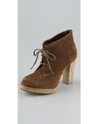 Steven By Steve Madden Baron Suede Booties - Lyst