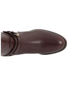 Burberry Bridle Leather Flat Riding Boot - Lyst