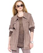 Michael Kors Suede Anorak - Lyst