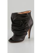 Maison Martin Margiela Open Toe Draped Booties - Lyst