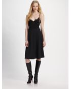 L'Agence Wool Knit Skirt - Lyst