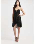 Mark + James By Badgley Mischka Tulle Sequined Dress - Lyst