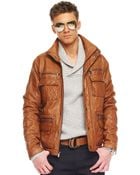 Michael Kors Multi-pocket Leather Jacket - Lyst