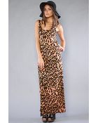 Mink Pink The Jungle Fever Maxi Dress - Lyst