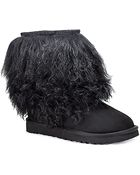 Ugg Short Sheepskin Cuff - Black Sheepskin Bootie - Lyst