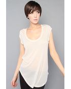Free People Sophies Favorite Tee in Ivory Heather - Lyst