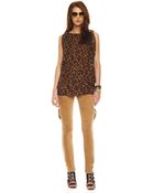 Michael Kors Skinny Stretch Cargo Pants - Lyst