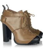McQ by Alexander McQueen Lace-up Leather Ankle Boots - Lyst