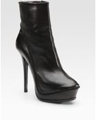 Haider Ackermann Leather Suede-trim Platform Ankle Boots - Lyst