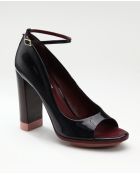 Nina Ricci Patent Leather Peep-toe Pumps - Lyst