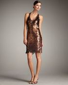 Sue Wong Metallic Paillette Dress - Lyst