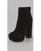 Dolce Vita Jemma Suede Platform Ankle Boots - Lyst