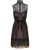 Bottega Veneta Silk-blend Lace Bustier Dress - Lyst