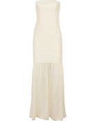 Halston Heritage Ruched Silk Gown - Lyst