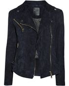 Lot78 Zoe Suede Biker Jacket - Lyst