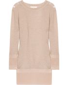 Vanessa Bruno Mohair-blend Open-knit Sweater Dress - Lyst