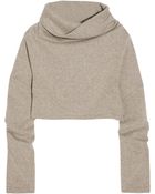 Cacharel Cropped Cotton-blend Sweater - Lyst