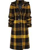 Burberry Prorsum Plaid Wool Coat - Lyst