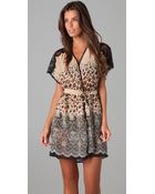In Bloom By Jonquil Silk & Lace Wrap Robe - Lyst