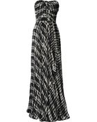 Lela Rose Strapless Silk-chiffon Gown - Lyst