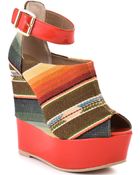 Steve Madden Kennyya - Orange Fabric - Lyst