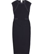 Bottega Veneta Lace-back Wool-jersey Dress - Lyst
