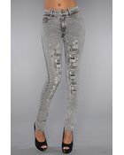 Cheap Monday The Tight Jean in Logo Mania - Lyst
