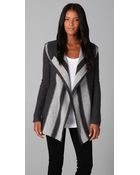 James Perse Striped Cardigan - Lyst