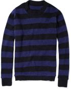 The Elder Statesman Striped Cashmere Sweater - Lyst