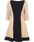 Topshop Colour Panel Dress - Lyst