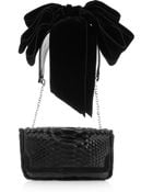 Christian Louboutin Artemis Glossed-python Shoulder Bag - Lyst