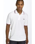 Fred Perry Short-Sleeved Twin Tipped Polo Shirt - Lyst