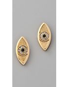 House Of Harlow Evil Eye Stud Earrings - Lyst