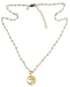 Peggy Li Gemstone Om Necklace - Lyst
