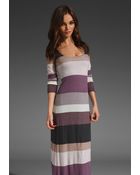 Splendid Multi Stripe Maxi Dress - Lyst