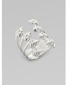 Delfina Delettrez Sterling Silver Eight Skull Ring - Lyst